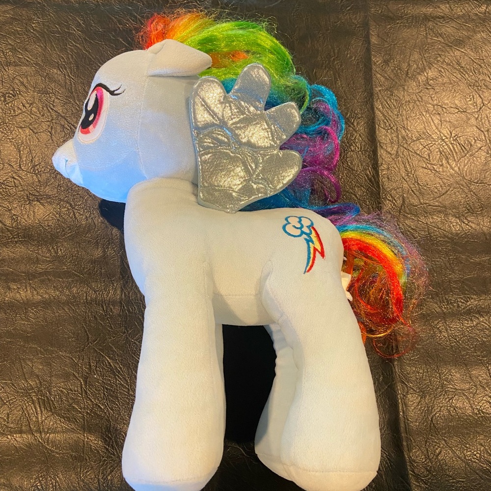 My Little Pony Rainbow Dash Stuffed Animal - Blue with Rainbow Mane